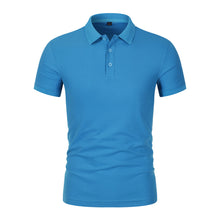 Load image into Gallery viewer, 2025 Hot Sale Men's Summer Casual Breathable Comfortable Polo Shirt Men's Solid Color High Quality Short Sleeve T-Shirt ﻿
