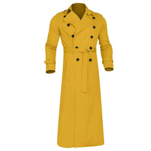 Load image into Gallery viewer, Men’s Luxury Full-Length Trench Coat – England Style Business Overcoat
