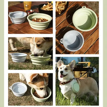 Load image into Gallery viewer, Foldable Silicone Dog Bowl Pet Outdoor Travel Portable Folding Cat Food Water Large Capacity Container Feeding Bowl Pet Supplies
