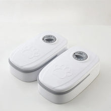 Load image into Gallery viewer, Pet Automatic Feeder Timed Quantification Separate Bowls for Dry Wet Feeding Easy to Clean Short-distance Travel Home Use
