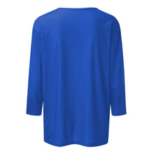 Load image into Gallery viewer, Women Summer Tops Round Neck Three Quarter Sleeve Comfortable Print T Shirt Blouse Women T Shirt muticolor t shirt tops
