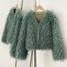 Load image into Gallery viewer, Fur Coat Eco-friendly Coats for Woman Artificial Winter Fur Coat Warm Women's Clothing New in Coats &amp; Jackets Women Tops Stones
