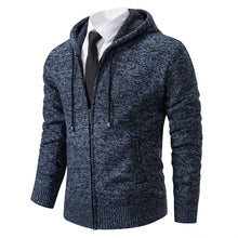 Load image into Gallery viewer, Stand Collar Fleece Zip Cardigan
