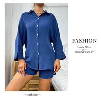 Load image into Gallery viewer, Cotton Button Down Pajama Set
