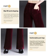 Load image into Gallery viewer, High Waist Corduroy Women's Pants Spring Autumn Winter Fashion Micro Flared Casual Trousers Slimming Warm Long Pants

