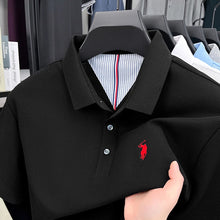 Load image into Gallery viewer, 100% pure cotton short sleeved men's polo shirt summer fashion high-end brand pony embroidery golf top casual business T-shirt
