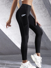 Load image into Gallery viewer, New High Waist Women's Leggings Stretch Yoga Pants Tights With Pockets Push Up Fitness Running Sportswear Solid Color Pants
