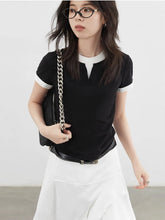 Load image into Gallery viewer, Color Contrast Patchwork Sport Tee
