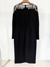 Load image into Gallery viewer, Elegant Beaded Straight Midi Dress
