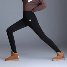 Load image into Gallery viewer, Push Up Warm Fleece Lined Thermal Slim Thicken High Waist Women Leggings Lambwool Pants Hip Lifting Pants Fitness Leggings
