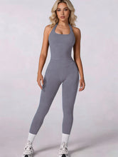Load image into Gallery viewer, Women 2Pcs Yoga Set Halter Neck Sports Tank Top High Waist Leggings Fitness Outfit Gym Workout Activewear Tracksuit

