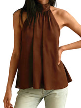Load image into Gallery viewer, Women's Halter Tops Casual Loose Fit Stylish Solid Color Sleeveless Vest Suitable for Summer
