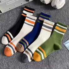 Load image into Gallery viewer, Striped Casual Men Sock Pack
