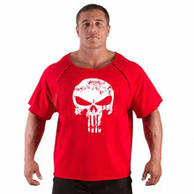 Load image into Gallery viewer, Men's T Shirts Fitness Men Bodybuilding  Shirt Batwing Sleeve Rag shirt Gym Fitness Muscle Running T shirt
