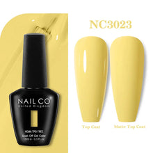 Load image into Gallery viewer, NAILCO 333 Colors Gel Nail Polish Semi Permanent Varnishes Nails Art Design Hybrid Soak Off Top Base Coat UV Gel Manicure 15ml
