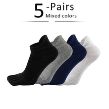 Load image into Gallery viewer, Five Toe No Show Socks
