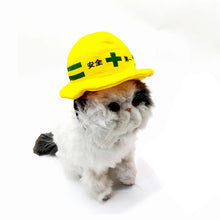 Load image into Gallery viewer, Pet Engineering Team Safety Helmet Puppy Kitten Hat Halloween Pets Accessories Small Medium-Sized Dog Corgi Labrador Photo Props
