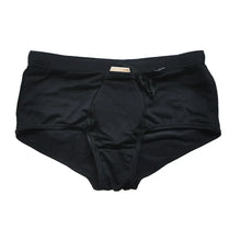 Load image into Gallery viewer, Sexy Mens Swimwear Solid Black Swim Boxer Briefs Bikini Brazilian Cut Surf Trunks Swimsuits Underwear Beach Sports Shorts
