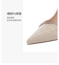 Load image into Gallery viewer, High Heels Women with 2024 New Spring and Autumn Pointy Women's Shoes Dress Wedding Shoes Temperament Banquet Single Shoes
