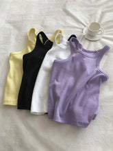 Load image into Gallery viewer, 2024 Women Tank Tops Sexy Cropped Top Female Women Summer Camisole Camis Black White Sport Clothes For Women
