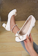 Load image into Gallery viewer, Women High Heels Low Heels Fashion Bling Bow patent leather Professional Casual Pumps Woman Wedding Party Shoes Large Size 42
