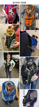 Load image into Gallery viewer, New Dog Pet Backpack Carrier Travel Bag Front Pack Breathable Adjustable with Safety Reflective Strips for Hiking Outdoor Cats
