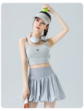 Load image into Gallery viewer, Women‘s Tennis Skirt Summer  High Waist Flared Golf Skirt with Built-in Shorts 2 in 1 Athletic Quick Dry Shorts Skirt Pickleball
