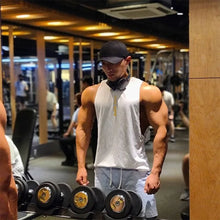 Load image into Gallery viewer, Men's Gym Clothing Summer Casual Tank Top Bodybuilding Sleeveless Shirt Sports Quick Dry Fitness Vest Workout Running Undershirt
