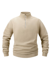 Load image into Gallery viewer, Modern Stand Collar Zip Pullover
