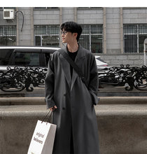 Load image into Gallery viewer, Korean Inspired Long Windbreaker
