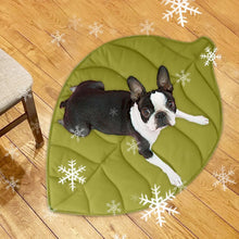 Load image into Gallery viewer, Leaves Shaped Pet Bed Reversible Soft Washable Non Slip Cushion For Cats Dogs Indoor Travel Camping Comfortable Cozy Cooling Mat

