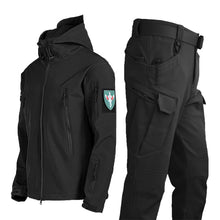Load image into Gallery viewer, Oulylan SoftShell Tactical Waterproof Jacket Fishing Hiking Camping Climbing Jacket HoodedWinter Autumn Tracksuits Set Men
