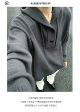 Load image into Gallery viewer, New Autumn Winter Sweaters for Men Loose Trendy Brand Hooded Pullover Sweaters
