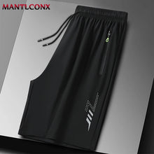 Load image into Gallery viewer, Summer Men's Shorts Cool Sportswear Running Sport Shorts Casual Bottoms Gym Fitness Training Jogging Short Pants Men Black Gray
