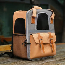 Load image into Gallery viewer, Pet Backpack,Dogs and Cats Travel Portable Back Bag,Large capacity,Pet Carrier Bag for Cats and Dogs, Portable Travel Backpack
