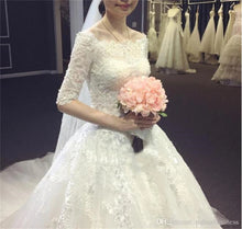 Load image into Gallery viewer, Exquisite A Line Lace Bridal Gown
