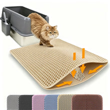Load image into Gallery viewer, Cat Litter Mat Double Layer Pet Non Slip Big Pet Litter Box Filter MatWear Resistant Waterproof Anti-slip Cat Litter Mat
