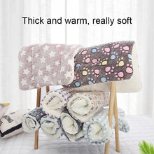 Load image into Gallery viewer, Flannel Pet Sleeping Mat Dog Bed Cat Litter Puppy Bed Dog Sofa Lovely Mattress Cushion for Small Large Dog Blanket For Winter

