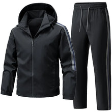 Load image into Gallery viewer, Tracksuits for Man Men's Cardigan Hoodie Set Sportswear 2 Piece Set Casual Running Fitness Suit Windproof Warm Set Sports Suits
