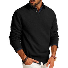 Load image into Gallery viewer, Men’s V-Neck Smart Casual Knit Pullover
