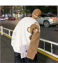 Load image into Gallery viewer, Winter Pullover Sweater Women Tops Bear Boho Casual Pocket Long Sleeve Pull Female Solid Warm Sweaters Pullovers

