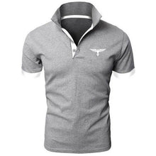 Load image into Gallery viewer, Polo collar contrasting color shirt office fashionable new T-shirt polo shirt men's summer top business casual breathable
