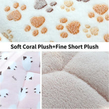 Load image into Gallery viewer, Soft Pet Bed Mats Short Plush Pet Sleeping Bed Mats for Cats Dogs Cute Pad Blanket Warm Kitten Cushion Cat Accessories
