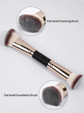 Load image into Gallery viewer, MAANGE 4pcs Basic Makeup Brushes Set With Box Dual-ended Foundations Powder Blush Details for Eyeshadow Brushes Beginner Travel
