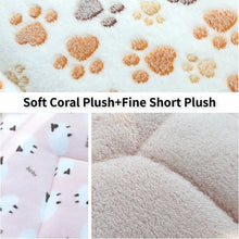 Load image into Gallery viewer, Soft Pet Bed Mats Short Plush Pet Sleeping Bed Mats for Cats Dogs Cute Pad Blanket Warm Kitten Cushion Cat Accessories
