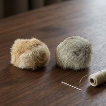 Load image into Gallery viewer, 1/2/3/6pcs Rabbit Fur Ball Interactive Cat Toy Pet Product Containing Catnip Toy Ball Chasing Plush Toy Ball Cat Accessories 8cm
