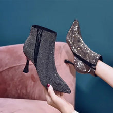Load image into Gallery viewer, Very High Heels Heeled Female Short Shoes New In Booties Autumn Quality Chic and Elegant Large Size Warm Y2k Women's Ankle Boots
