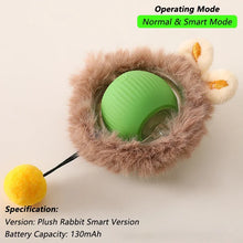 Load image into Gallery viewer, iLMH 1/2 PCS Cat Interactive Ball Toy Automatic Rolling Ball Faux Tail Rechargeable Smart Pet Electric Toy Pet Toy Imitate Mouse
