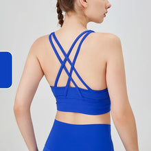 Load image into Gallery viewer, New Summer Sexy Sports Bras Women Fitness Vest Sports Top Cross Back Yoga Bra Running Fitness Breathable Shockproof Yoga Bra
