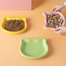 Load image into Gallery viewer, Pastel Cat Head Feeding Dish
